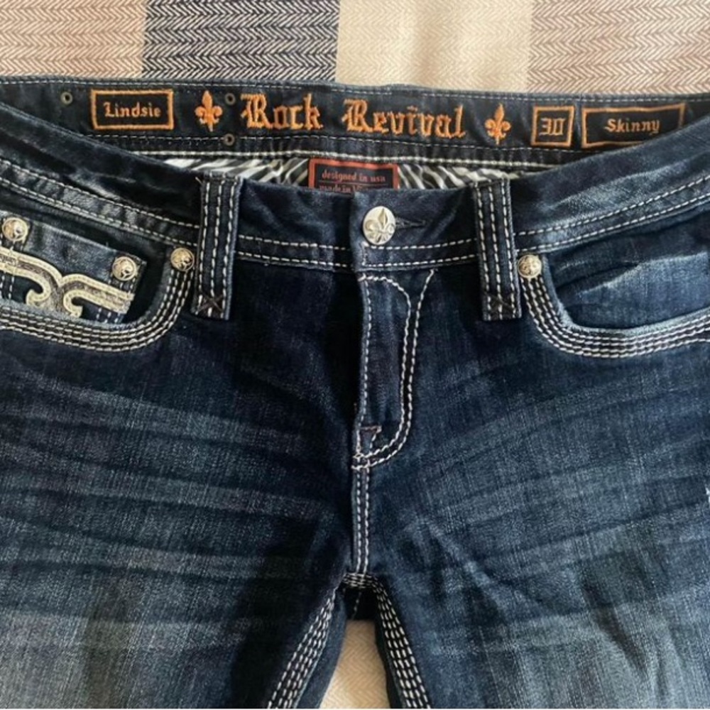 Like New - Rock Revival - Skinny Linsie Size 30